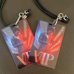 Benson Boone VIP Holographic Lanyard Passes